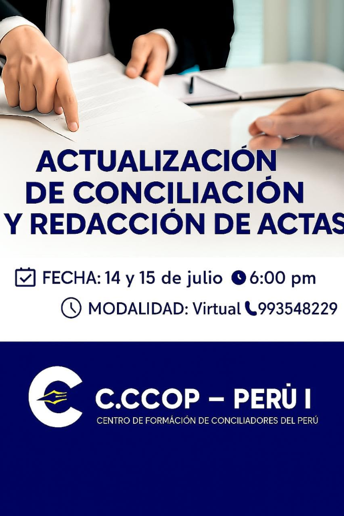Actualización de Conciliación y Redacción de Actas